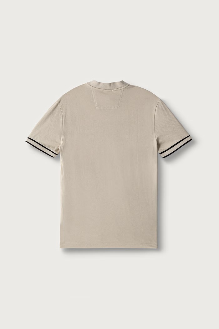 BOSS Green Polo majica muška od pamuka s elastanom Pariq 50525147 bež AW26