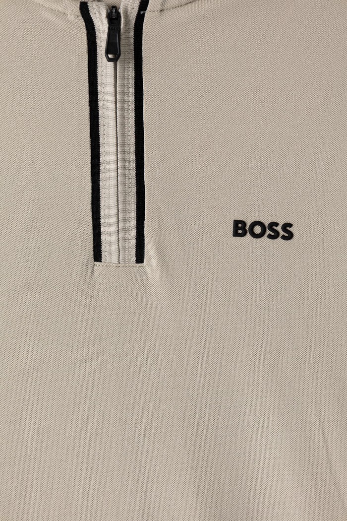 Odjeća BOSS Green Polo majica muška od pamuka s elastanom Pariq 50525147 bež