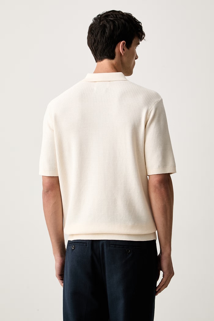 Odzież Scotch & Soda polo męskie bawełniane 183611 beżowy