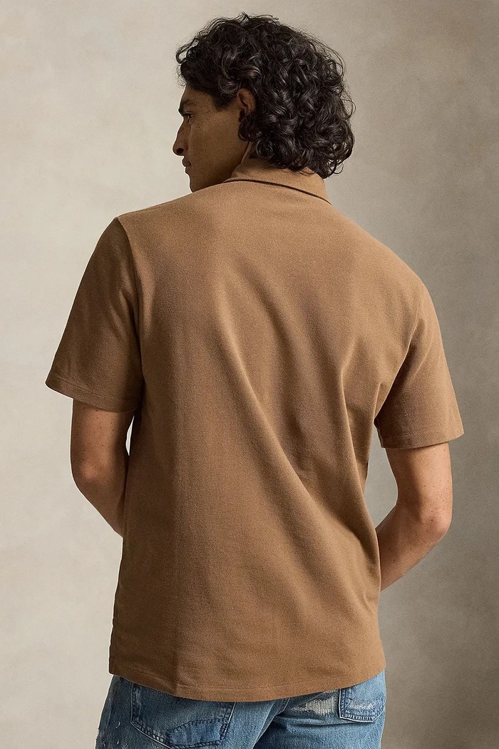 Polo Ralph Lauren Polo męskie bawełniane 710B27060 brązowy AW26