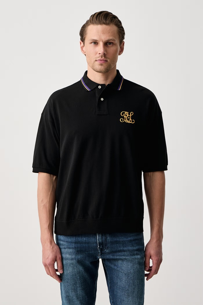 Polo Ralph Lauren Polo męskie bawełniane czarny 710B28617