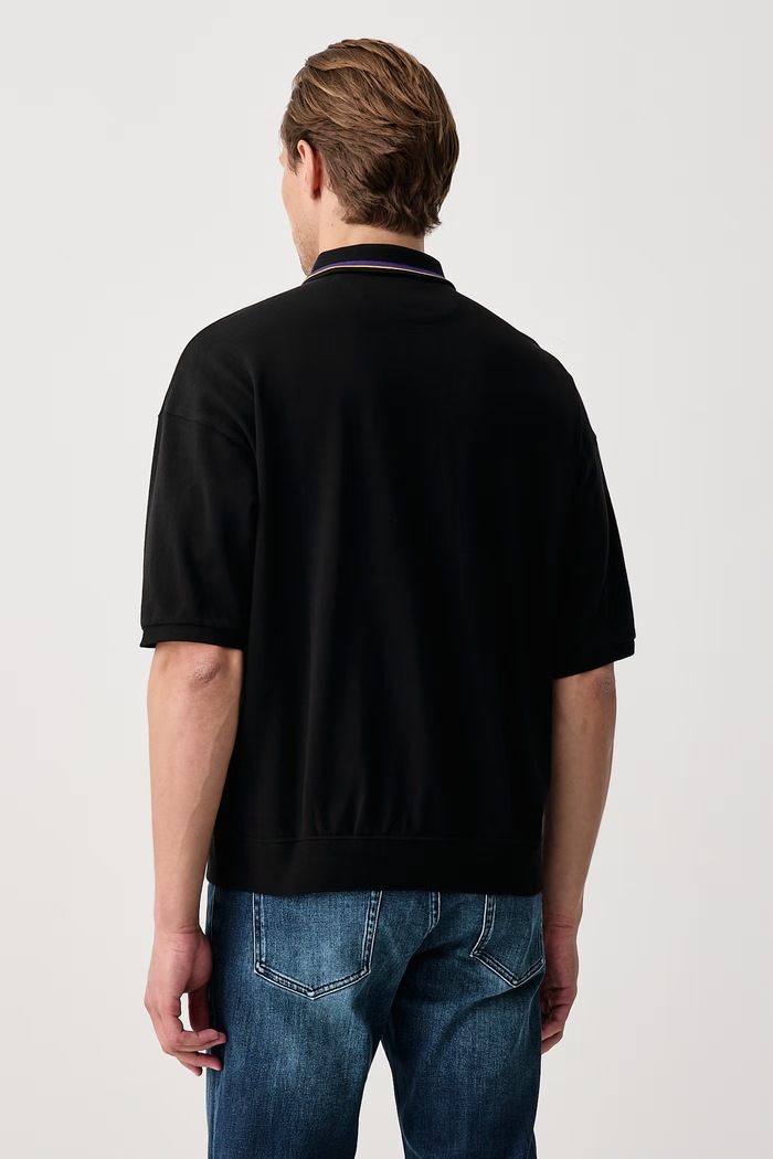 Odzież Polo Ralph Lauren Polo męskie bawełniane 710B28617 czarny