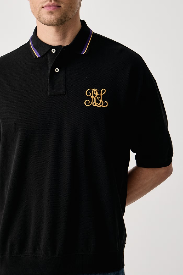 Polo męskie bawełniane Polo Ralph Lauren 710B28617 czarny