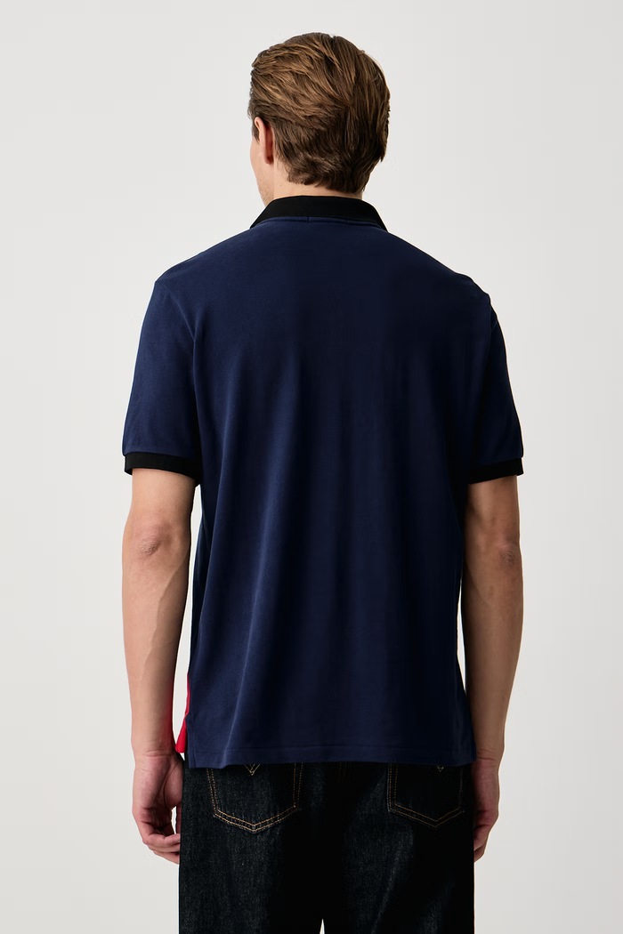 Odzież Polo Ralph Lauren Polo męskie bawełniane 710B28592 granatowy