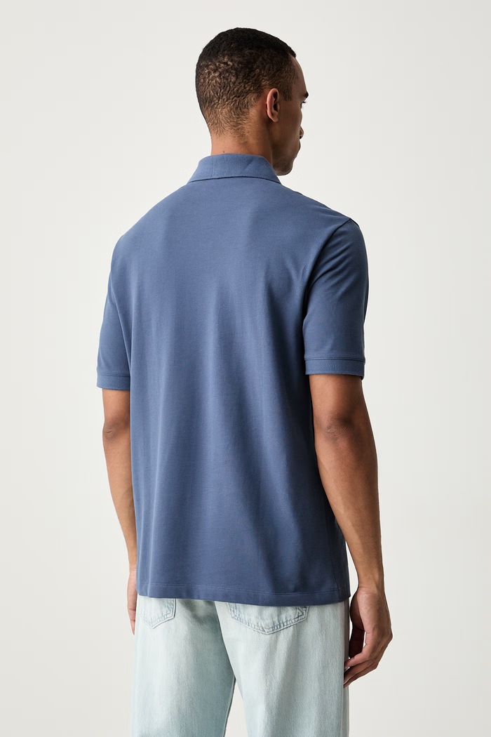 Odzież Armani Exchange polo męskie bawełniane XM001286.AF10366 niebieski