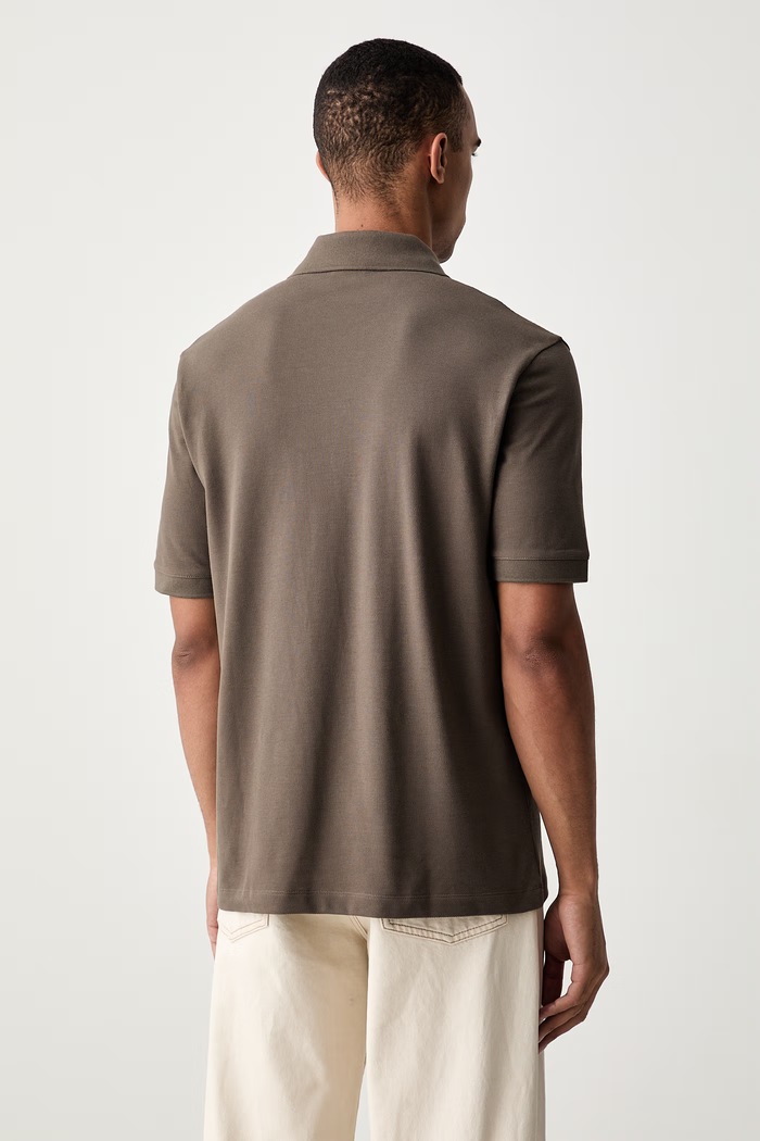 Odjeća Armani Exchange polo majica za muškarce od pamuka XM001286.AF10366 smeđa