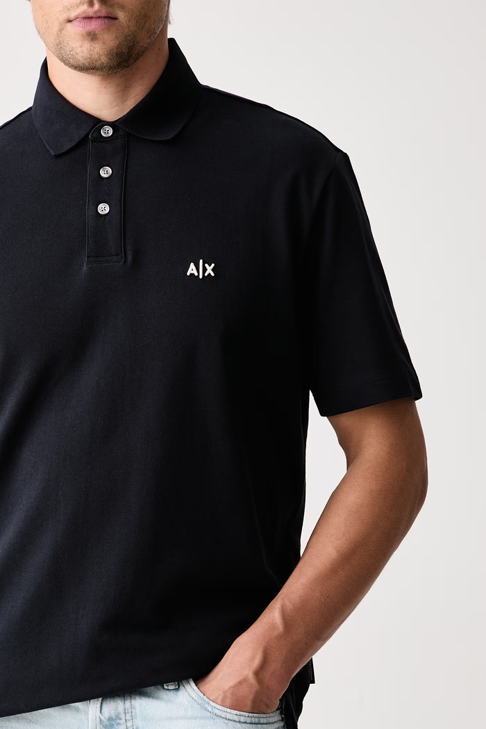 Oblečenie Armani Exchange Polo tričko pánske bavlnené XM002966.AF13026 tmavomodrá
