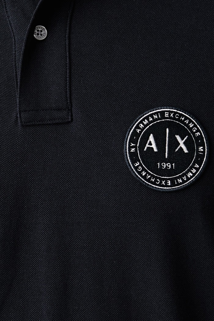 Polo tričko pánske bavlnené Armani Exchange XM002965.AF13026 tmavomodrá