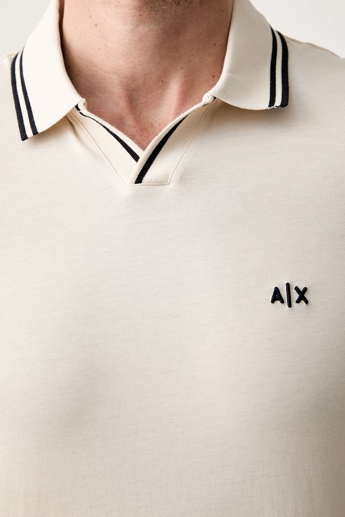 Armani Exchange polo majica za muškarce od pamuka XM002933.AF10337 bež