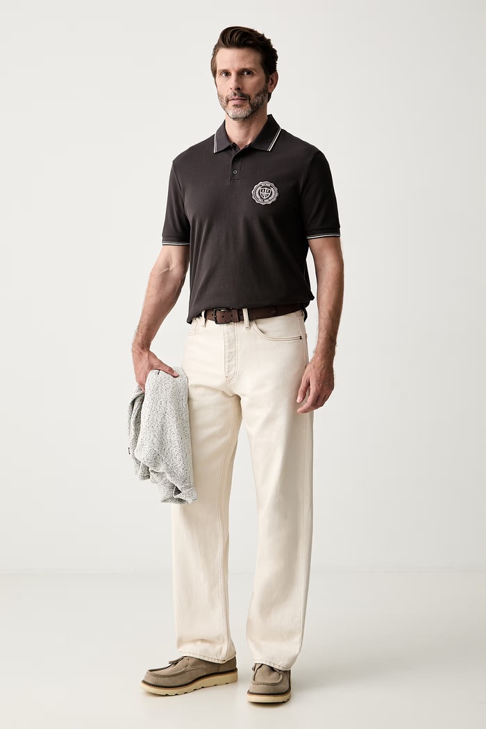 Armani Exchange polo męskie bawełniane XM002921.AF13026 brązowy AW26