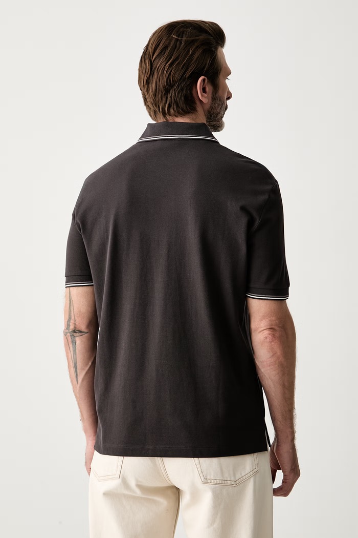 Odzież Armani Exchange polo męskie bawełniane XM002921.AF13026 brązowy