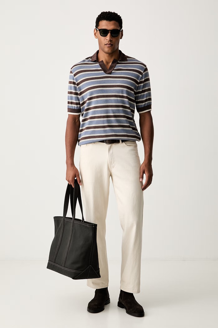 Paul&Shark polo swetrowe męskie z wełną 16311105 niebieski AW26