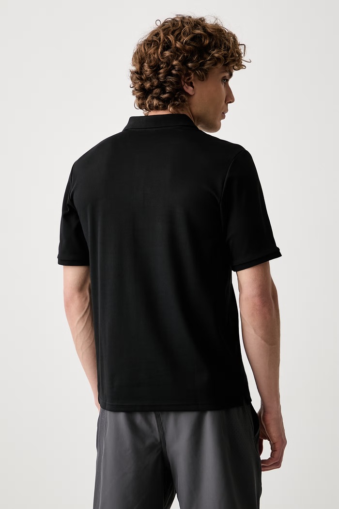 Odzież Skechers polo męskie z bawełną TP43 czarny