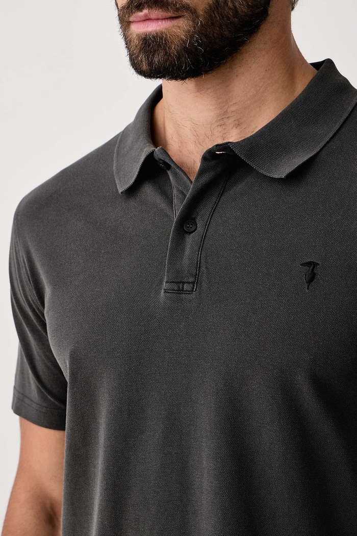 Polo męskie bawełniane Trussardi G5138000234N szary
