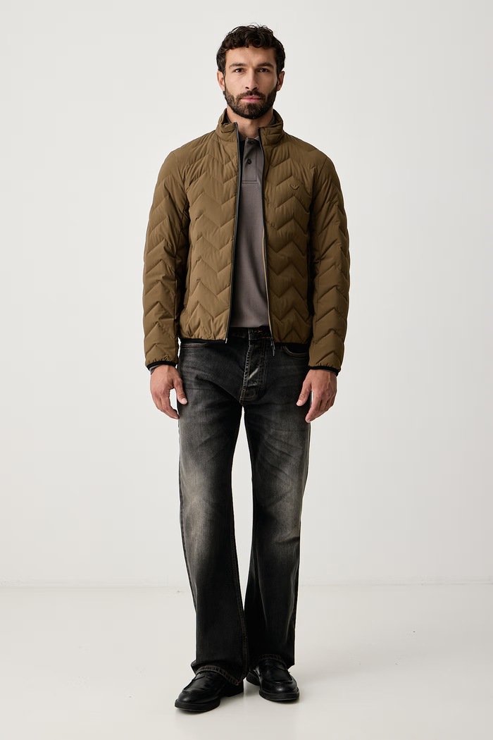 Emporio Armani Longsleeve męski bawełniany z elastanem EM004608.AF23090 szary AW26