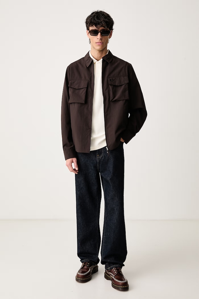 Fred Perry Polo męskie bawełniane z elastanem M3407.560 beżowy AW26