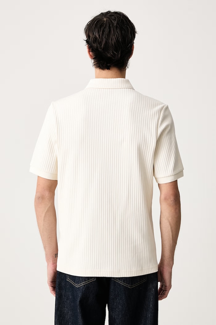 Odzież Fred Perry Polo męskie bawełniane z elastanem M3407.560 beżowy