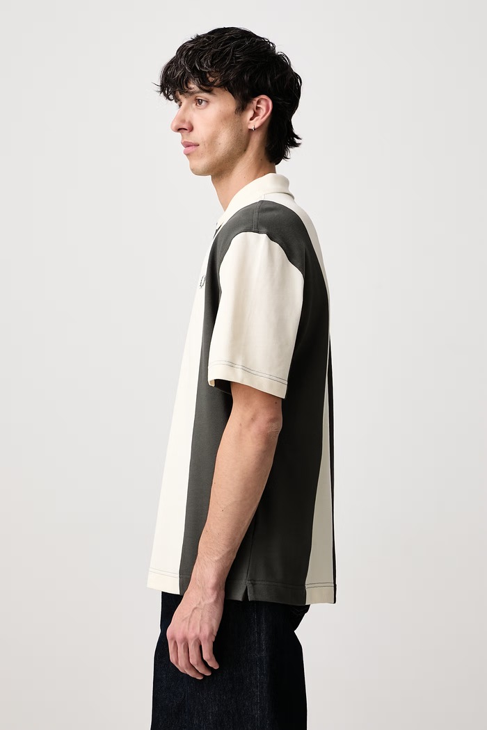 Polo bawełniane męskie Fred Perry M3392.560 beżowy