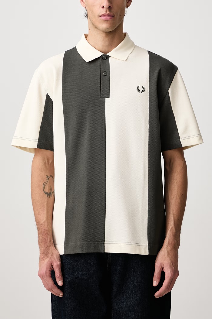 Polo bawełniane męskie Fred Perry beżowy M3392.560
