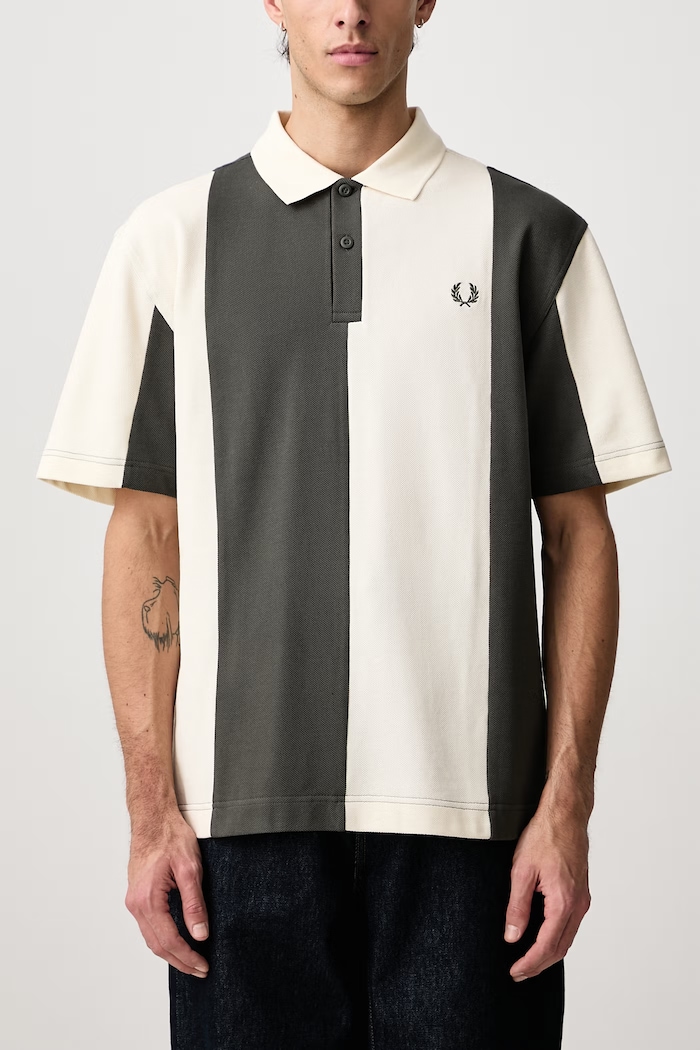 Polo bawełniane męskie Fred Perry beżowy M3392.560