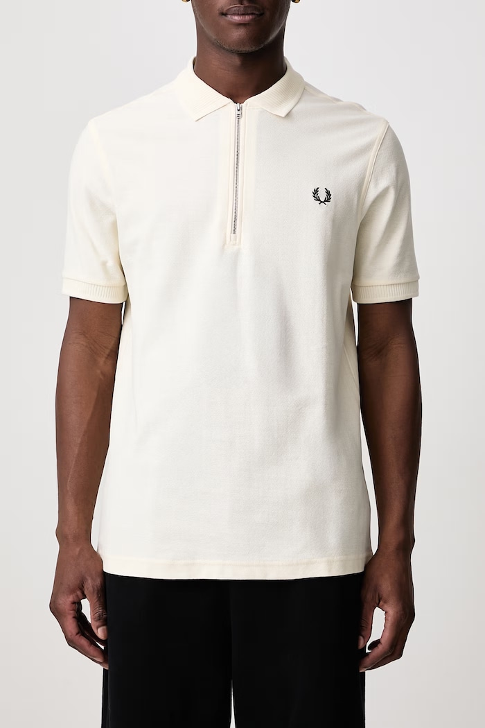 Polo męskie bawełniane Fred Perry beżowy M3400.560