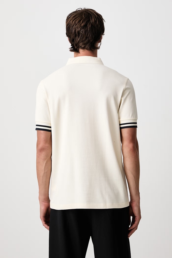 Odzież Fred Perry Polo męskie bawełniane M3387.560 beżowy