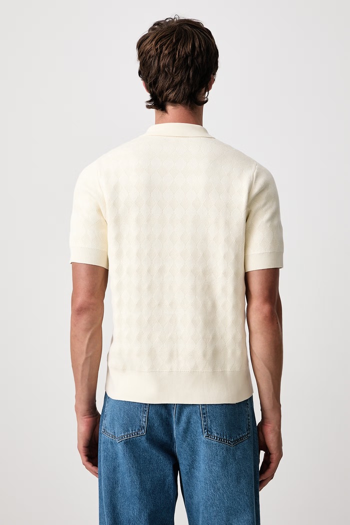 Odzież Fred Perry Polo swetrowe męskie bawełniane K3310.560 beżowy
