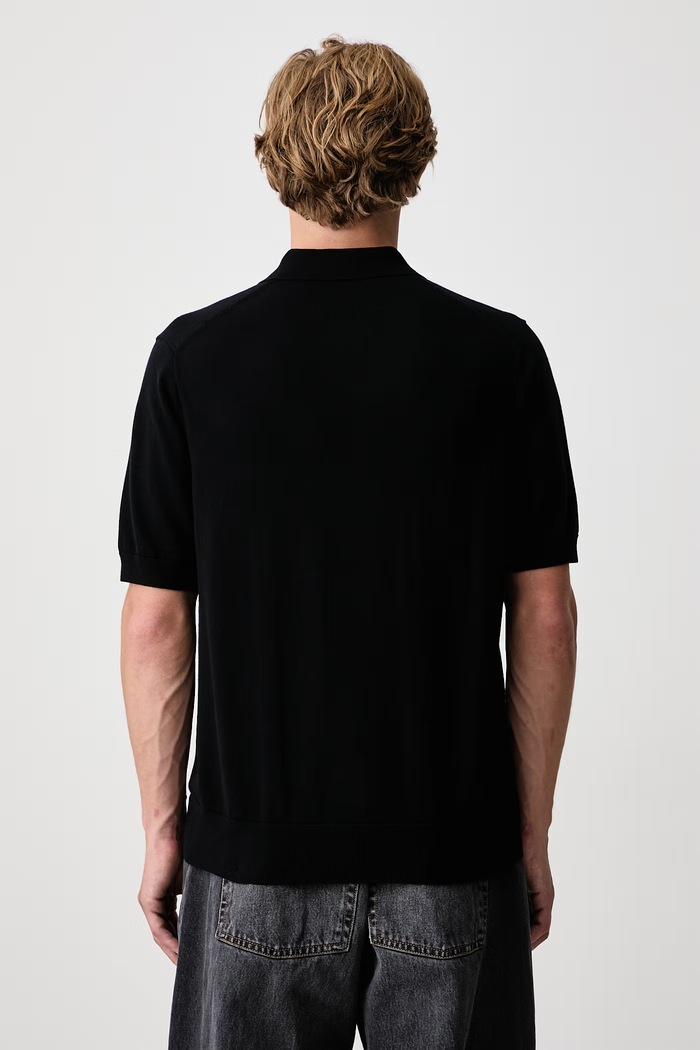 Odzież Fred Perry Polo męskie bawełniane K9725.198 czarny
