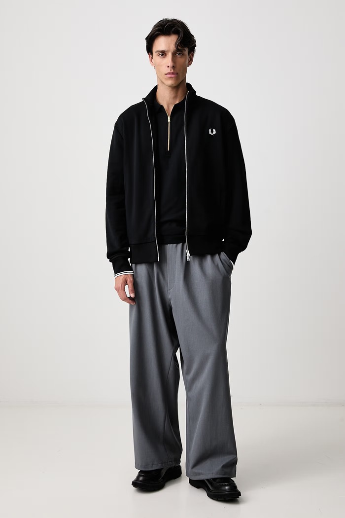 Fred Perry Polo męskie bawełniane M3406.102 czarny AW26