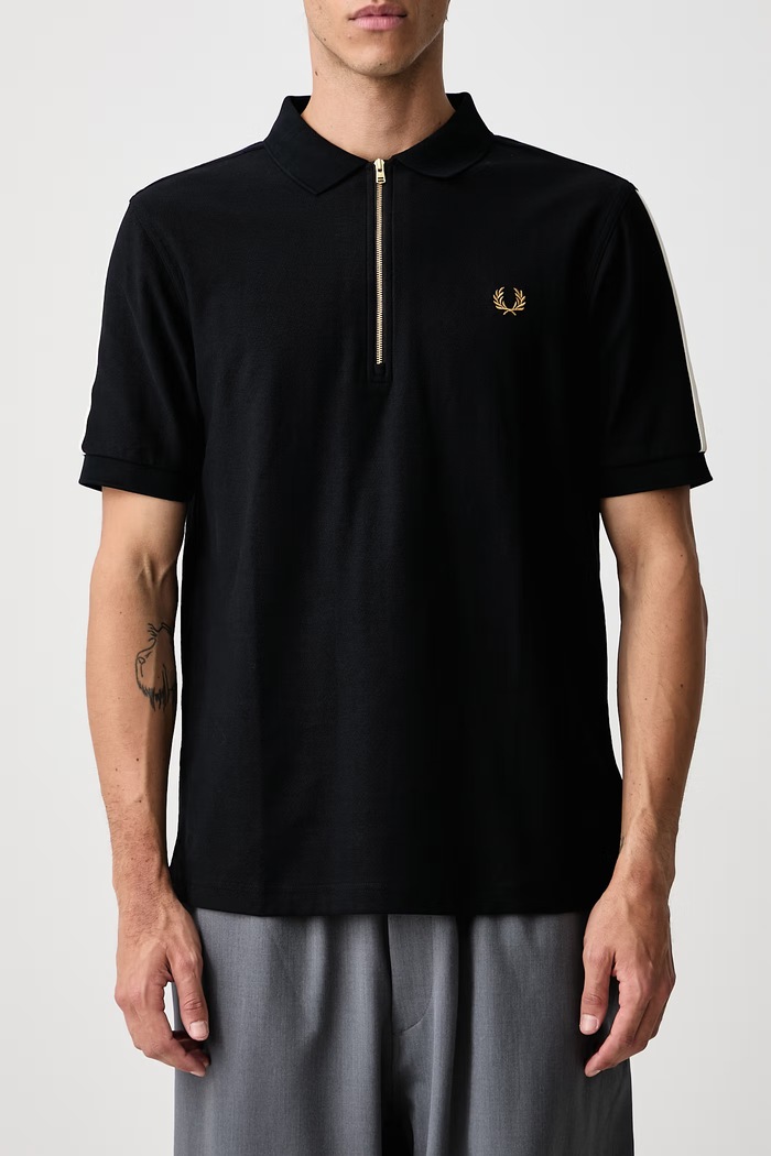 Polo męskie bawełniane Fred Perry czarny M3406.102
