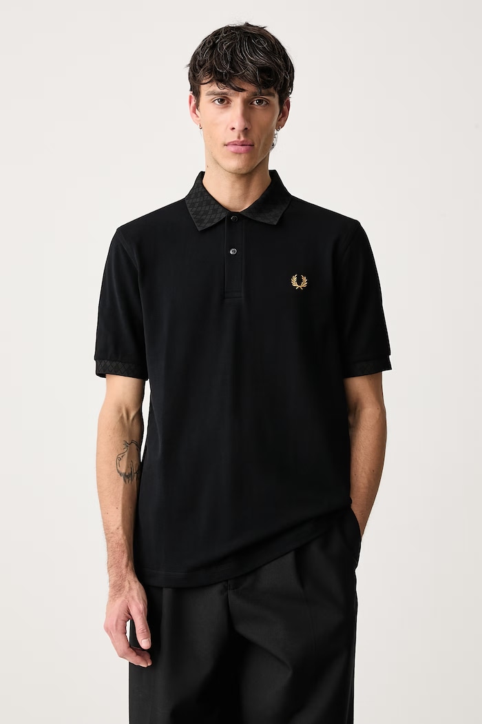 Fred Perry Polo męskie bawełniane czarny M3401.102