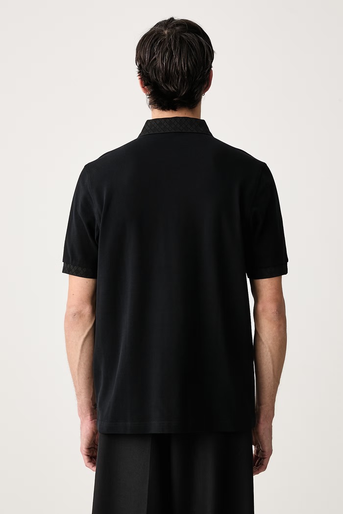 Odzież Fred Perry Polo męskie bawełniane M3401.102 czarny