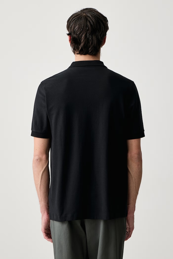 Odzież Fred Perry Polo męskie bawełniane M3400.102 czarny