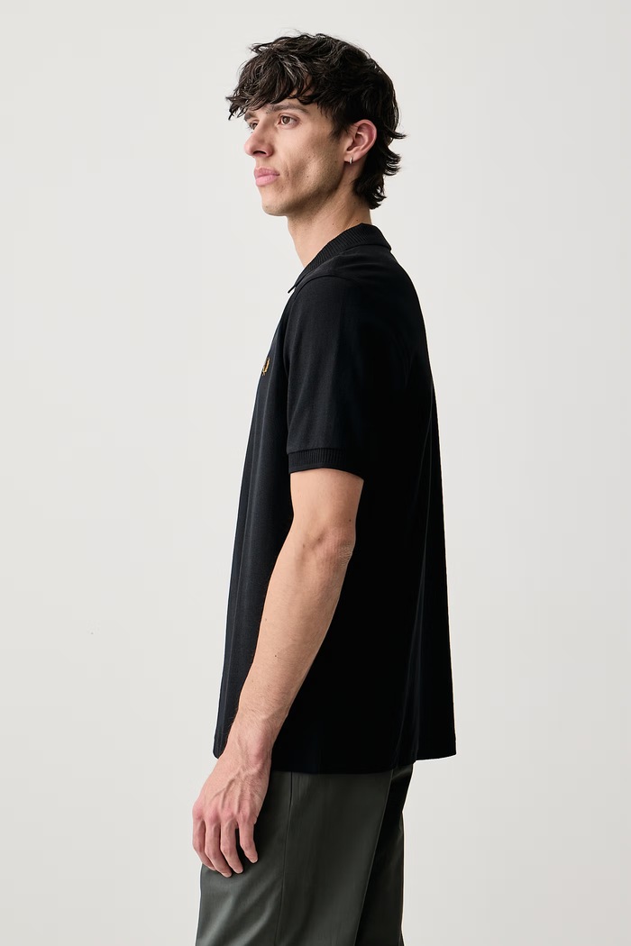 Polo męskie bawełniane Fred Perry M3400.102 czarny