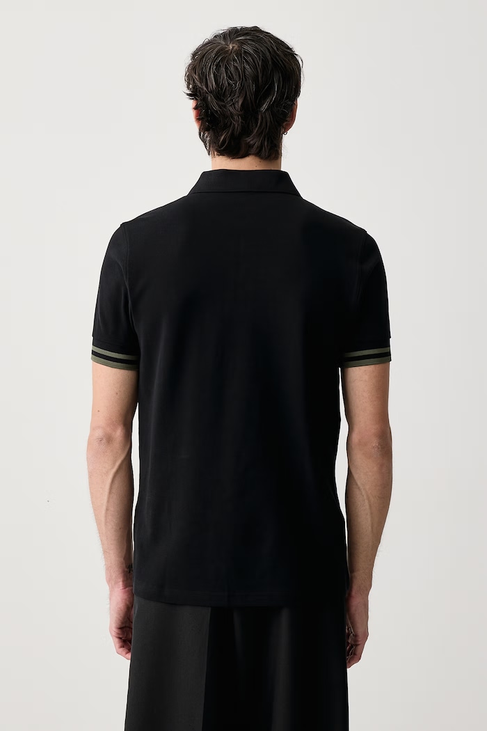 Odzież Fred Perry Polo męskie bawełniane M3387.102 czarny