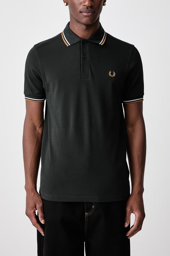 Polo męskie bawełniane Fred Perry zielony M3600.78C