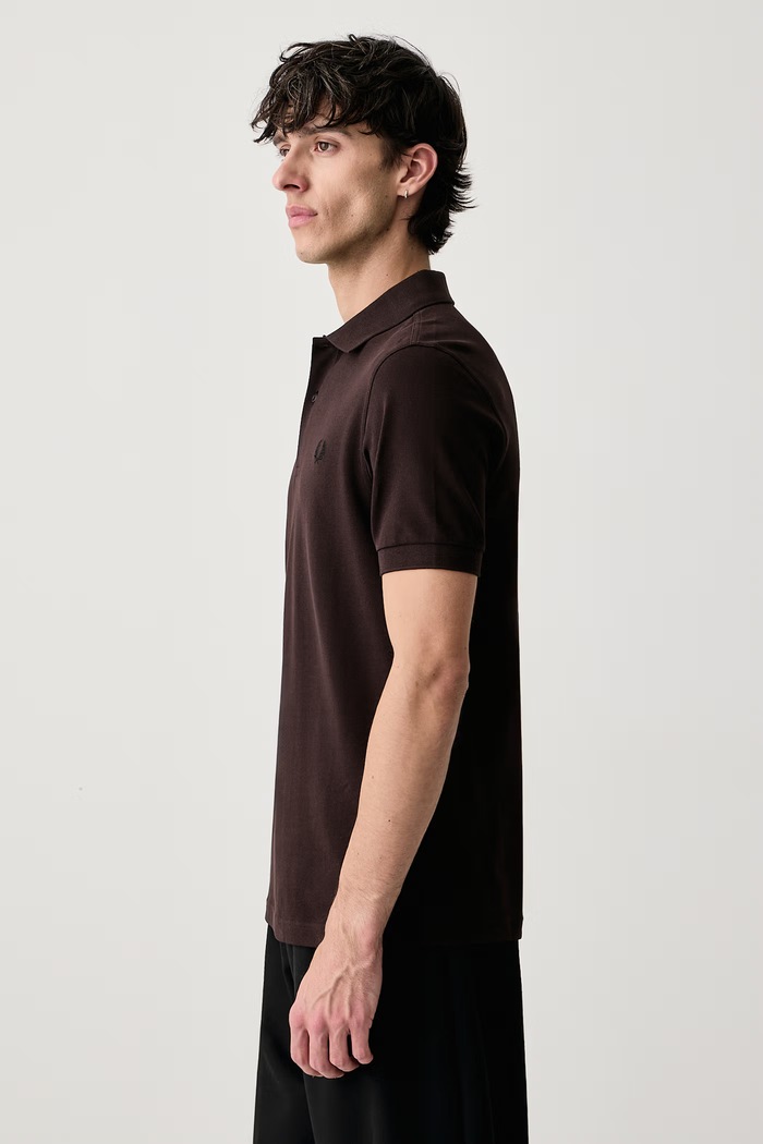Polo męskie bawełniane Fred Perry M6000.86C brązowy