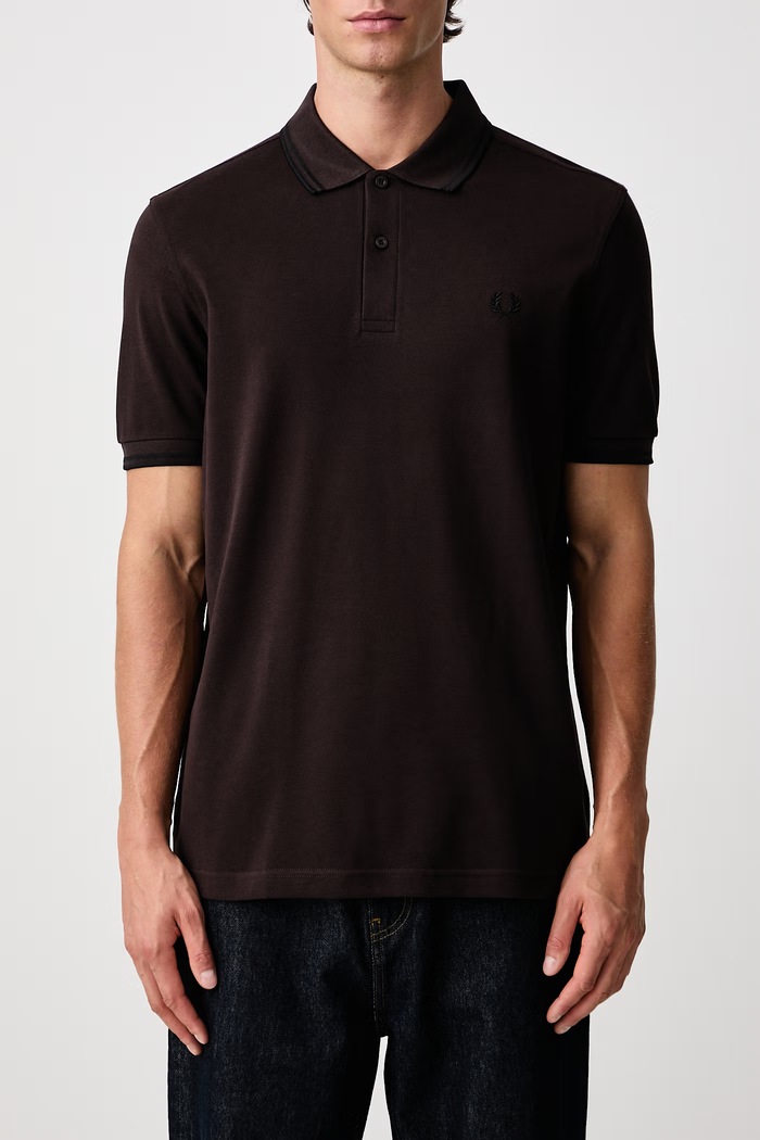 Polo męskie bawełniane Fred Perry brązowy M3600.86C