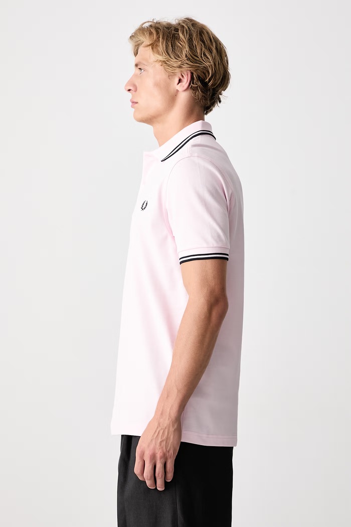 Polo damskie bawełniane Fred Perry M3600.82C różowy