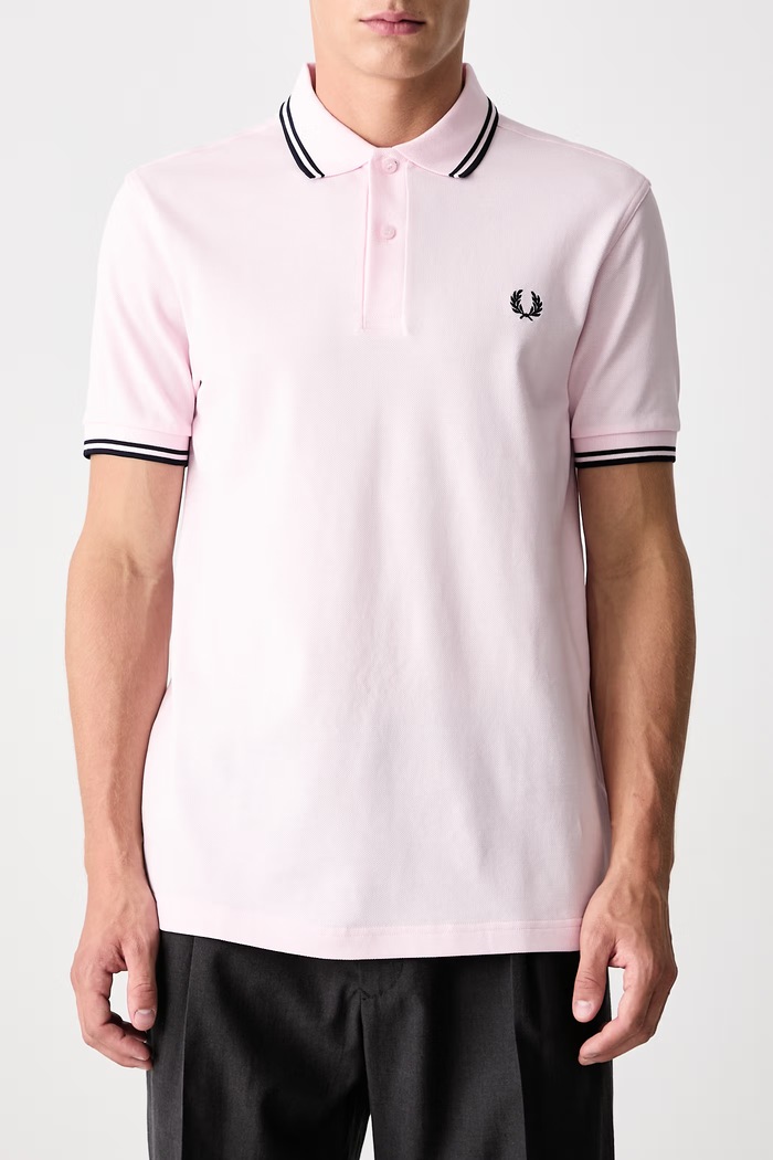 Polo damskie bawełniane Fred Perry różowy M3600.82C