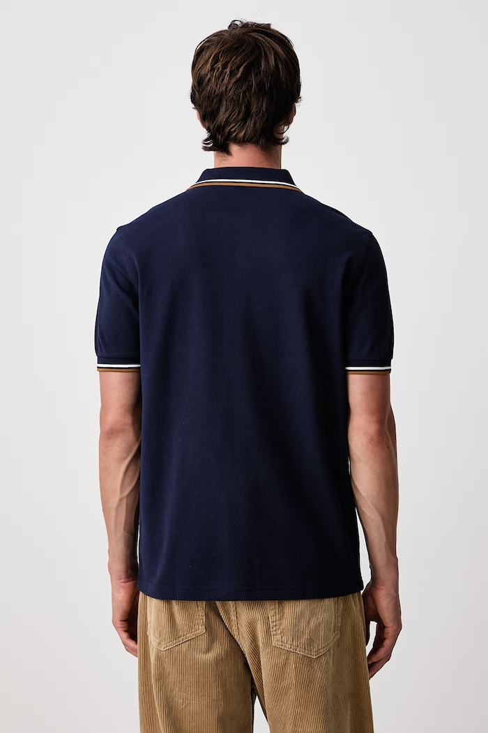 Odzież Fred Perry Polo męskie bawełniane M3600.73C niebieski