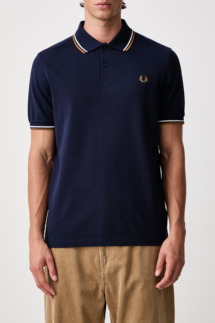 Polo męskie bawełniane Fred Perry niebieski M3600.73C