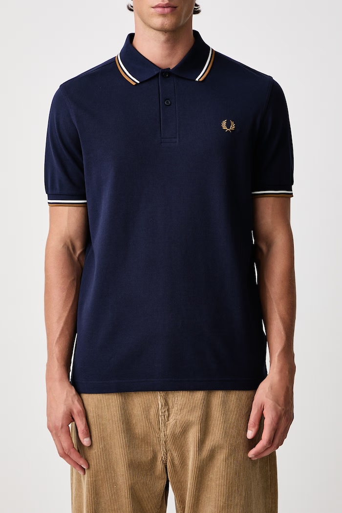 Polo męskie bawełniane Fred Perry niebieski M3600.73C