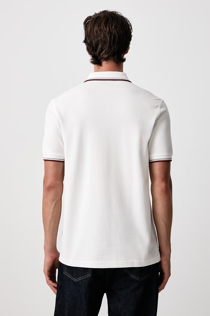 Odzież Fred Perry Polo męskie bawełniane M3600.67C biały