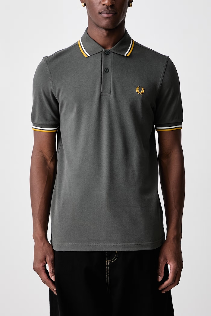 Polo męskie bawełniane Fred Perry zielony M3600.77C