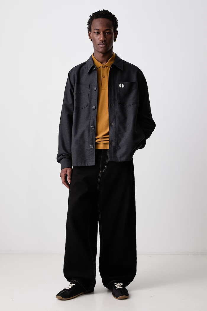 Fred Perry Polo męskie bawełniane M3600.80C brązowy AW26