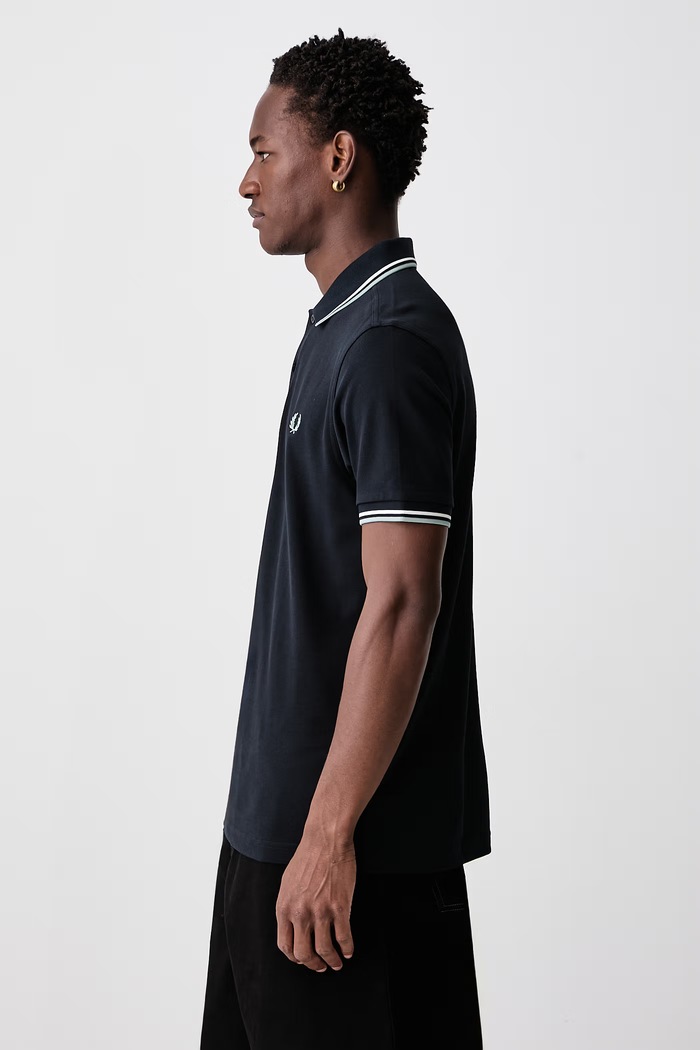 Polo męskie bawełniane Fred Perry M3600.74C granatowy