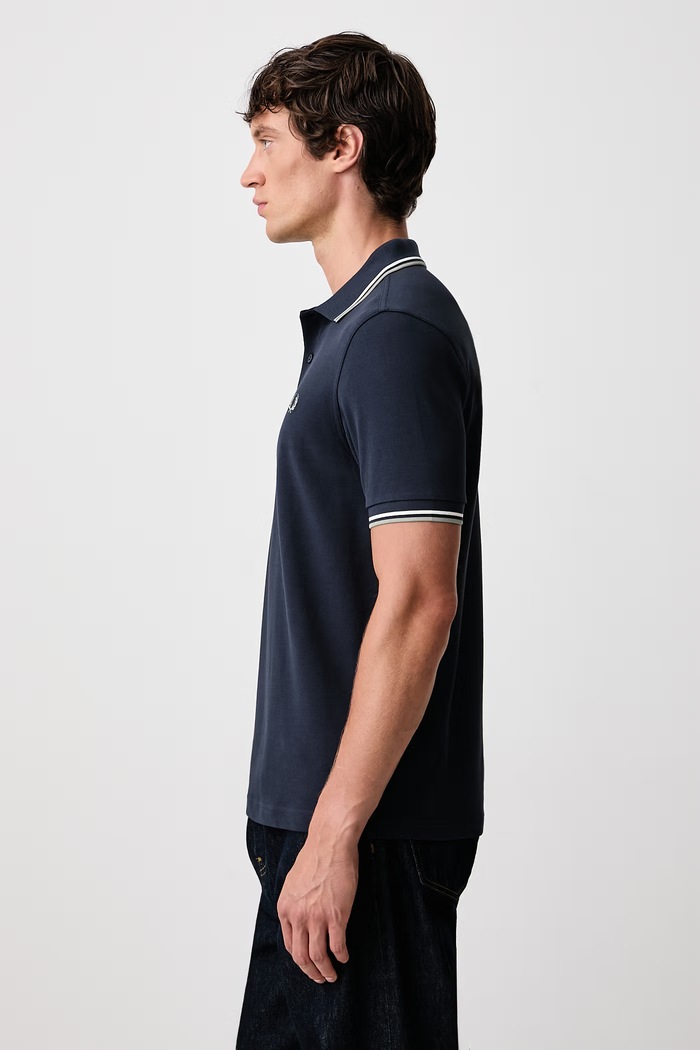 Polo męskie bawełniane Fred Perry M3600.72C granatowy