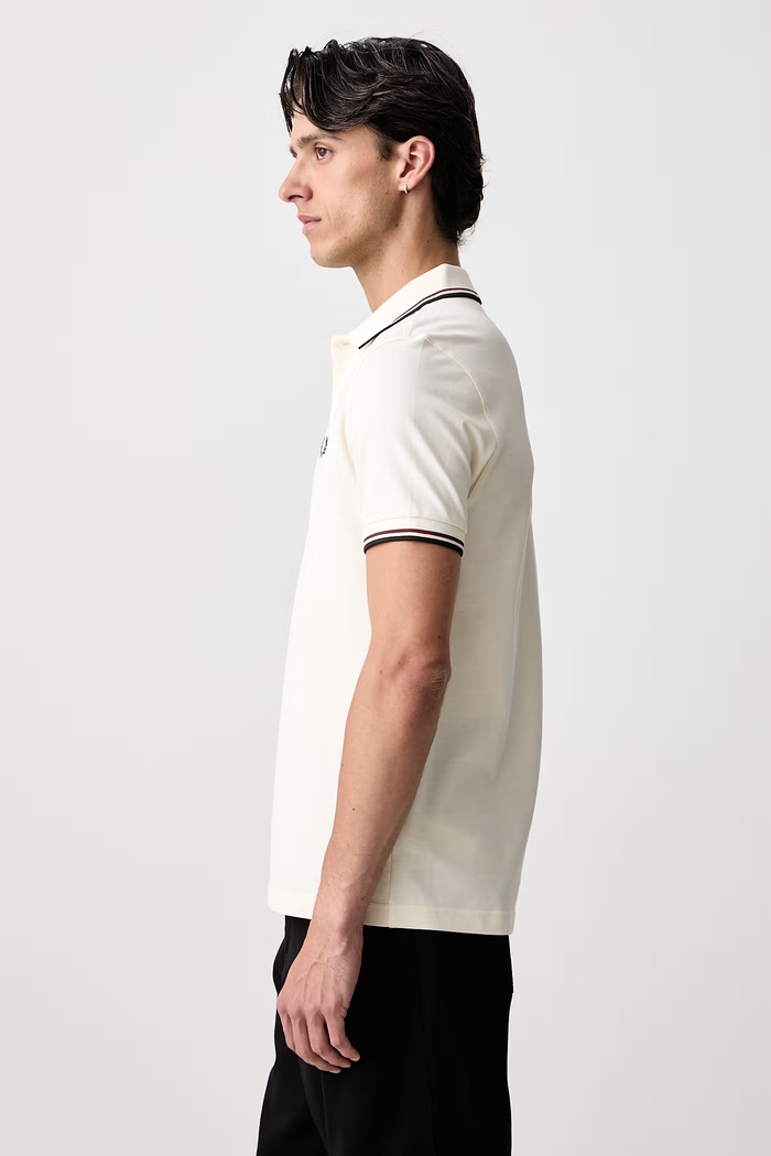 Polo męskie bawełniane Fred Perry M3600.69C beżowy