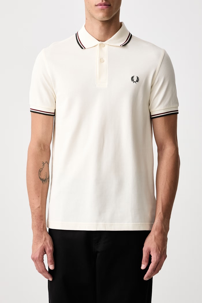 Polo męskie bawełniane Fred Perry beżowy M3600.69C